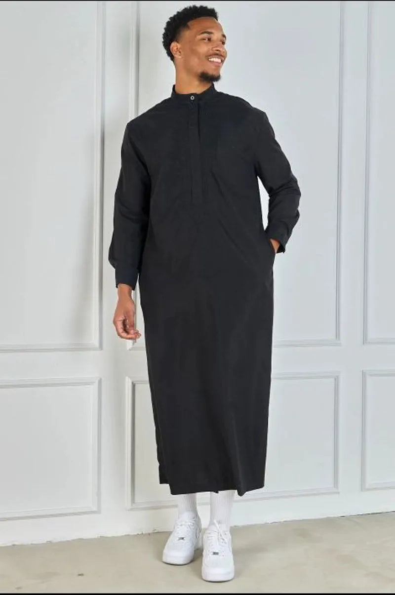 Black urban street-class elegant qamis