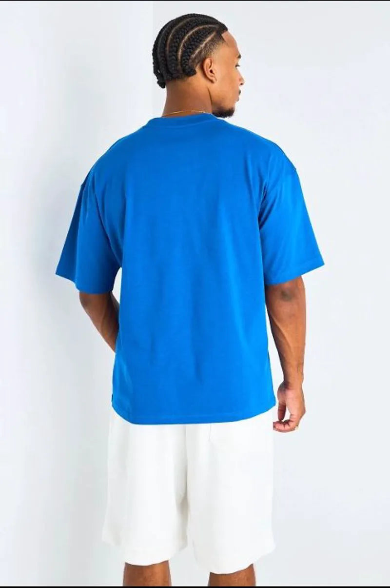 T-shirt à motif " Tour Eiffel " bleu roi