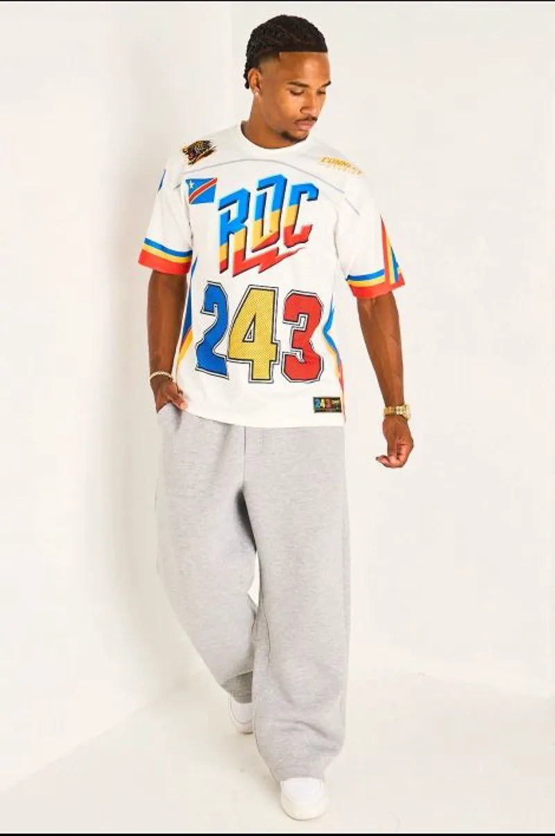 Tee-shirt blanc à inscription '' RDC 243 "