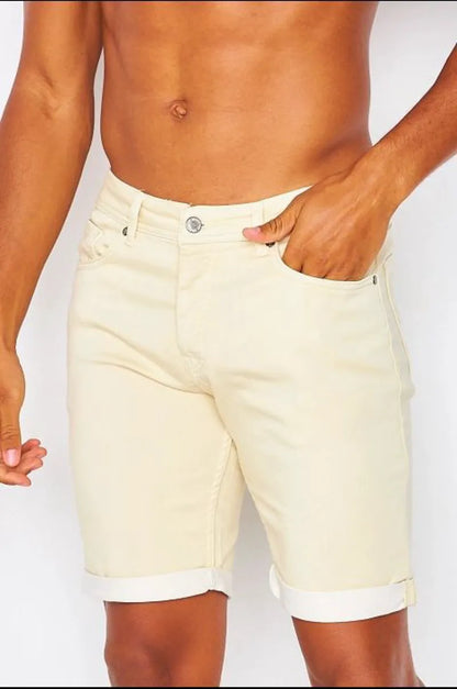 Beige brentiny shorts