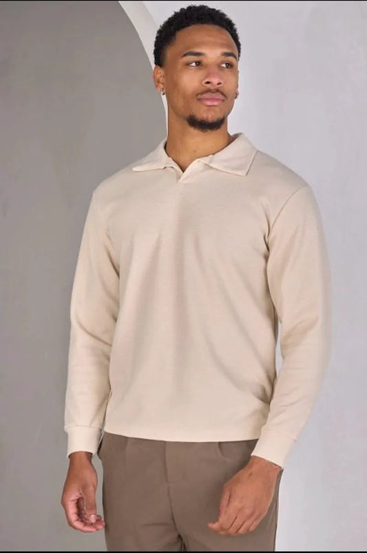 Textured beige sweater