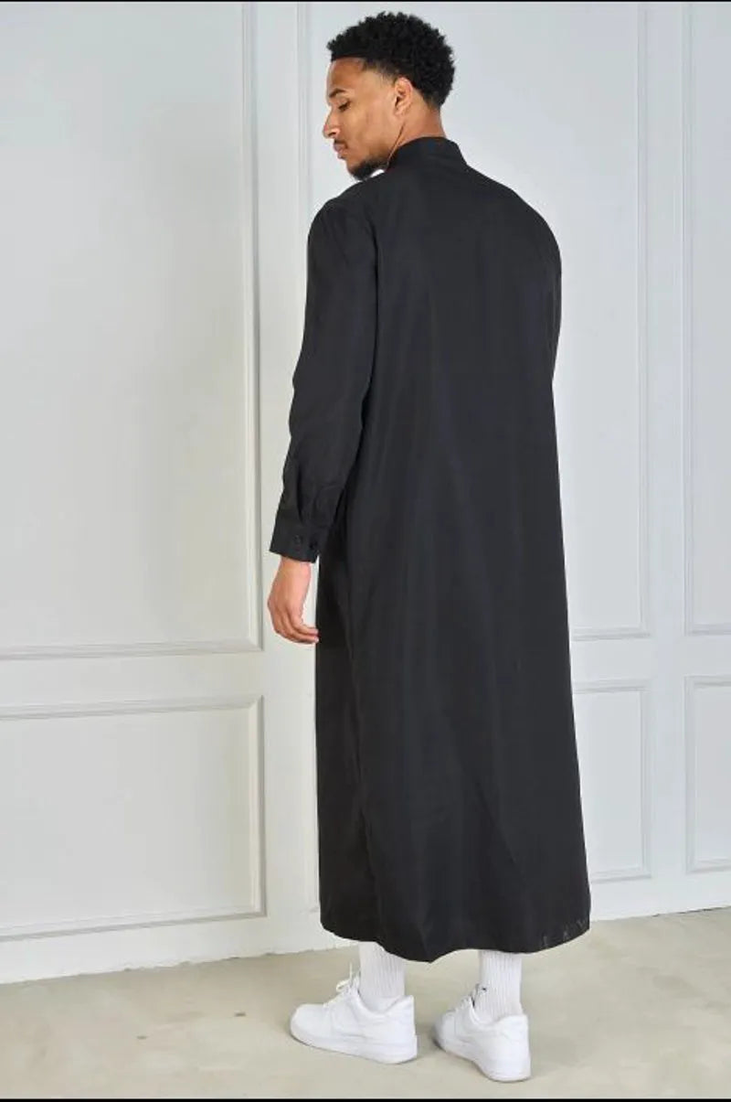 Black qamis "urban style" - elegance & simplicity
