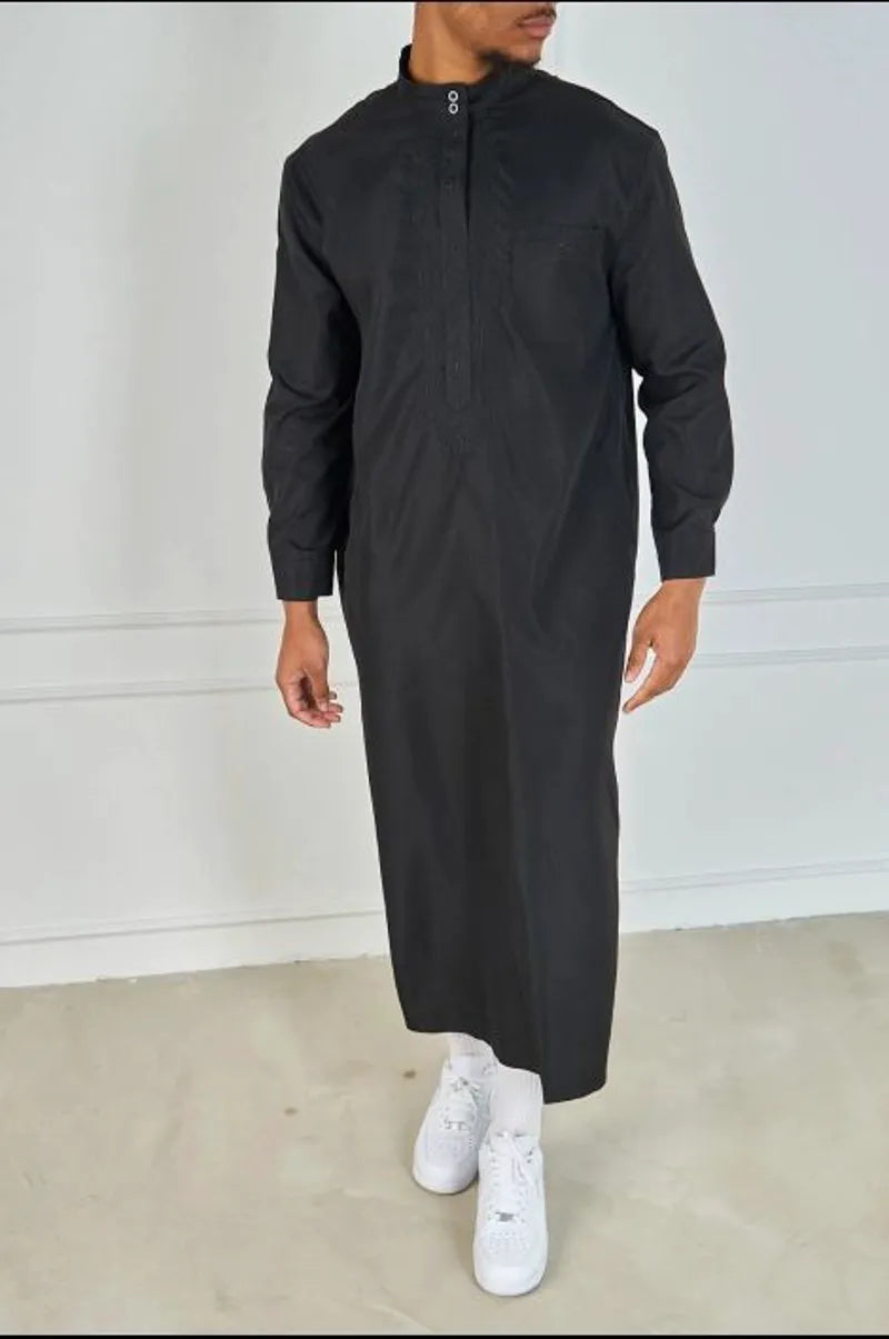 Black urban street-class elegant qamis