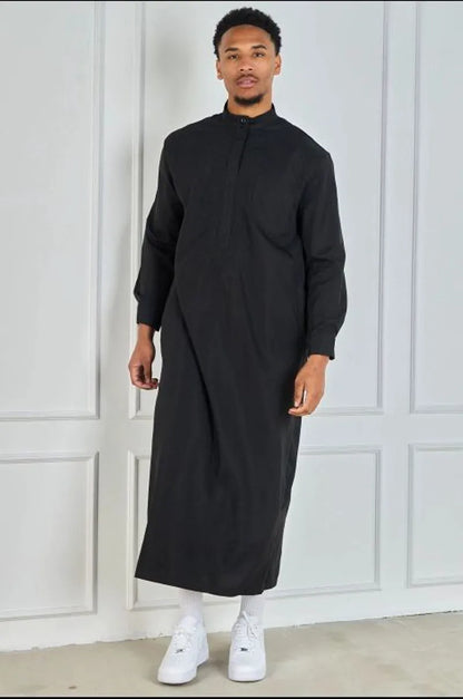 Black urban street-class elegant qamis