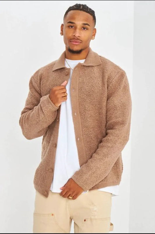 Brown wool vest