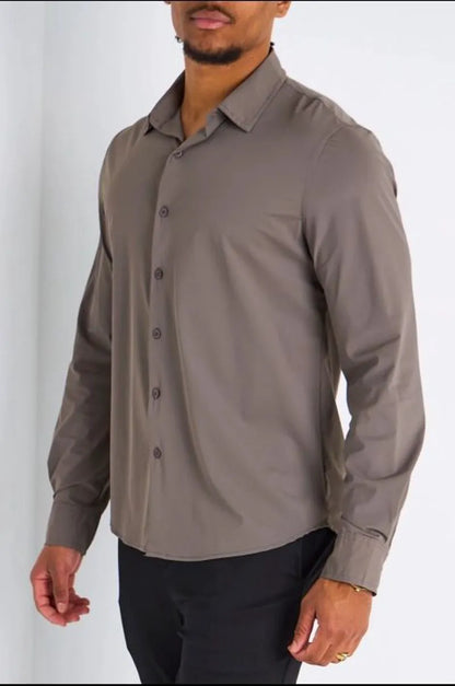 Chemise marron basique