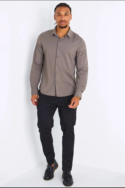 Chemise marron basique
