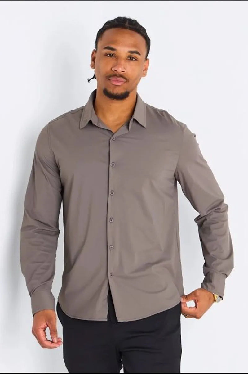 Chemise marron basique