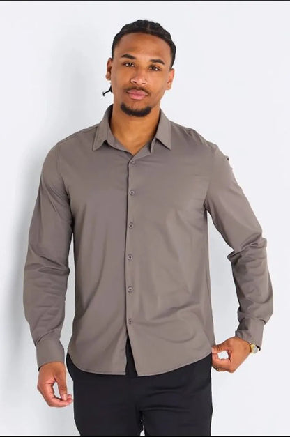 Chemise marron basique