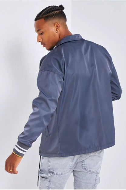 Dark gray embroidered "couture" jacket