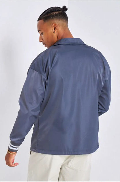 Dark gray embroidered "couture" jacket