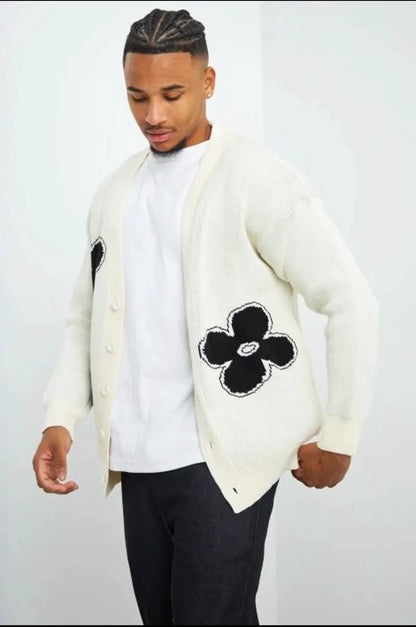 Ecru floral vest