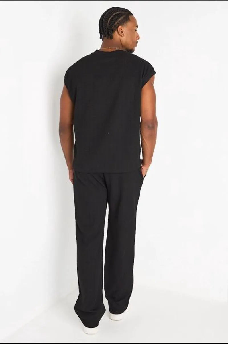 Ensemble 2 pièces : débardeur + pantalon noir