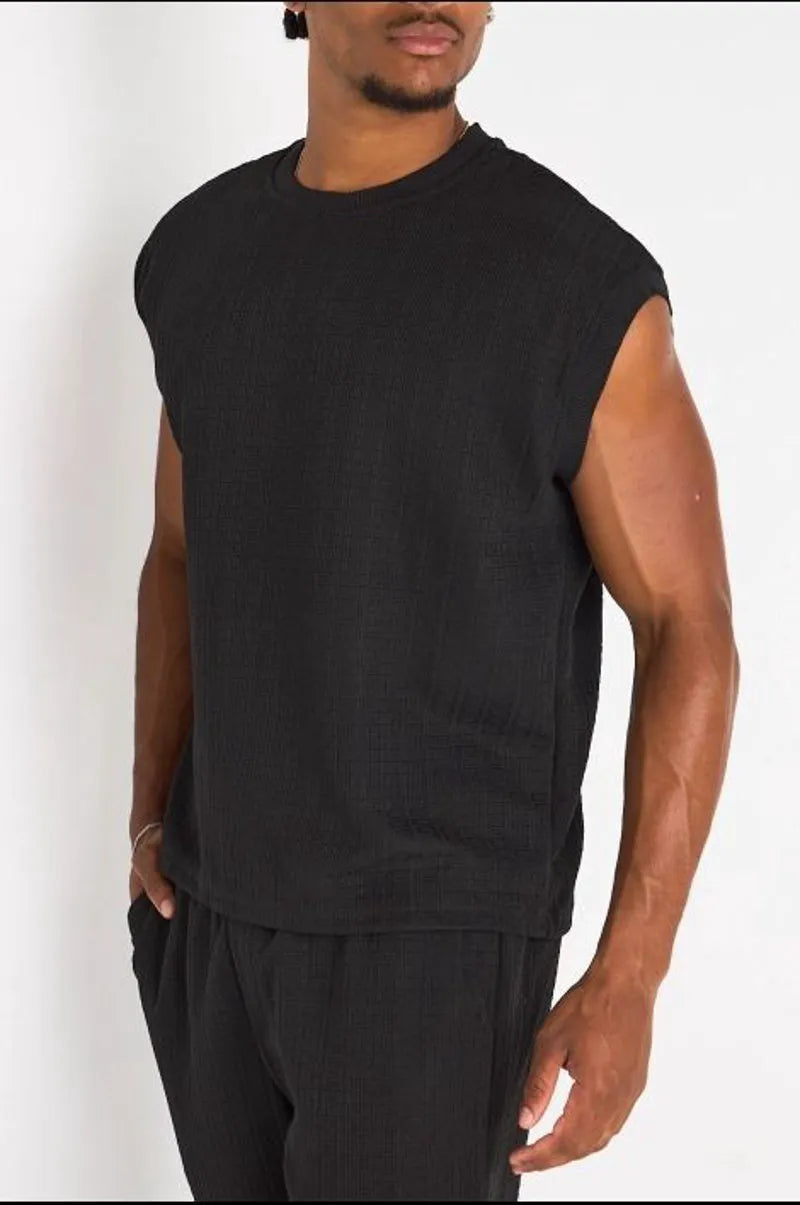 Ensemble 2 pièces : débardeur + pantalon noir