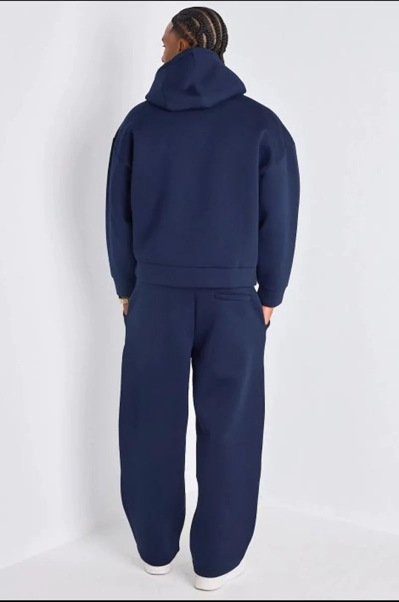 Ensemble 2 pièces : sweat + jogging bleu marine