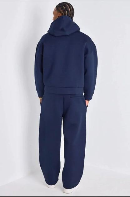Ensemble 2 pièces : sweat + jogging bleu marine