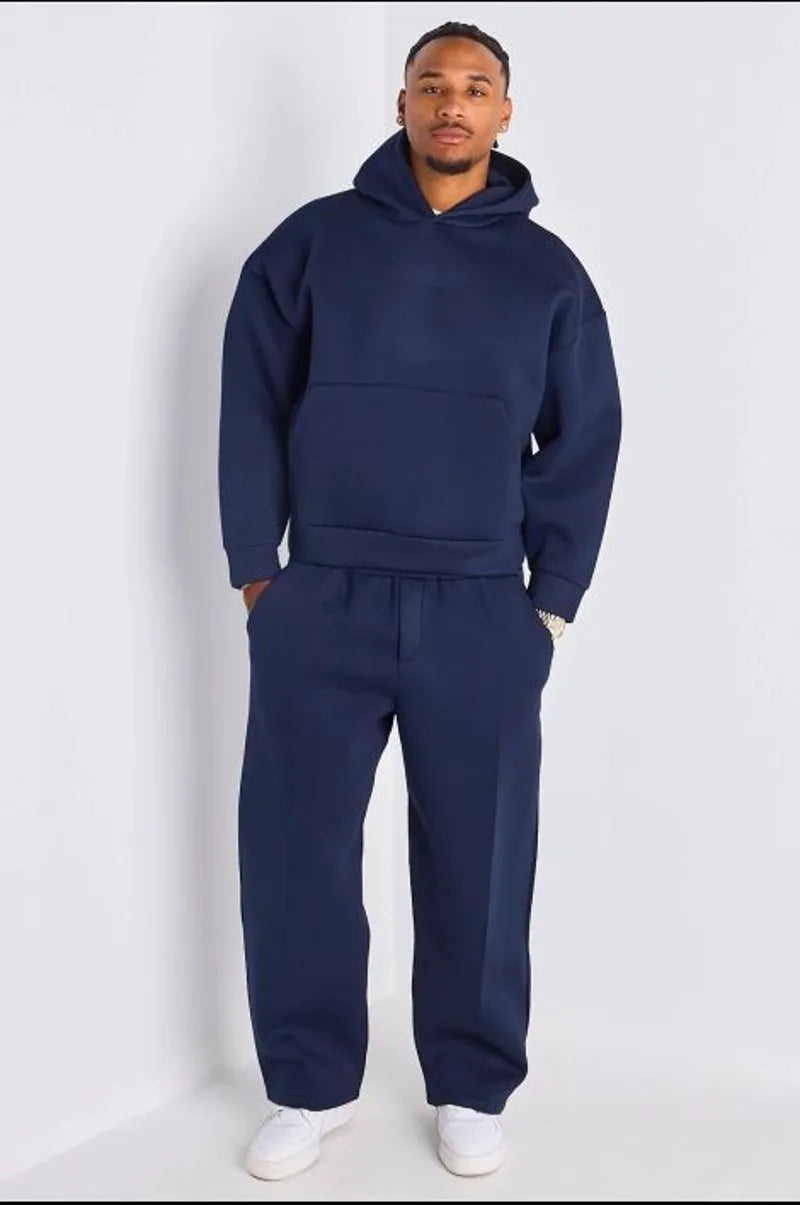 Ensemble 2 pièces : sweat + jogging bleu marine