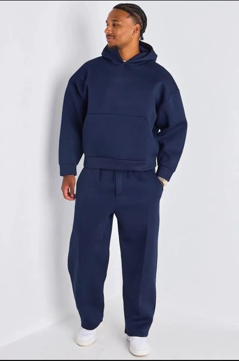 Ensemble 2 pièces : sweat + jogging bleu marine