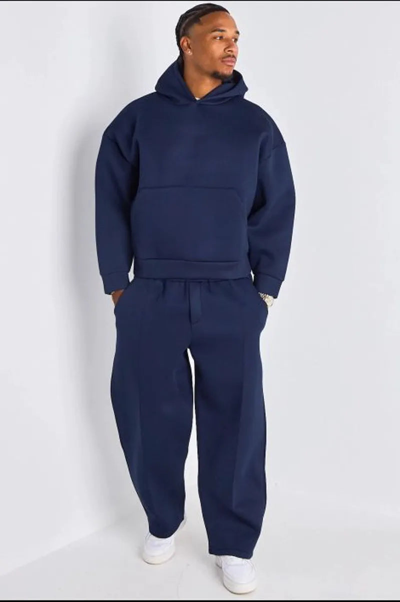 Ensemble 2 pièces : sweat + jogging bleu marine