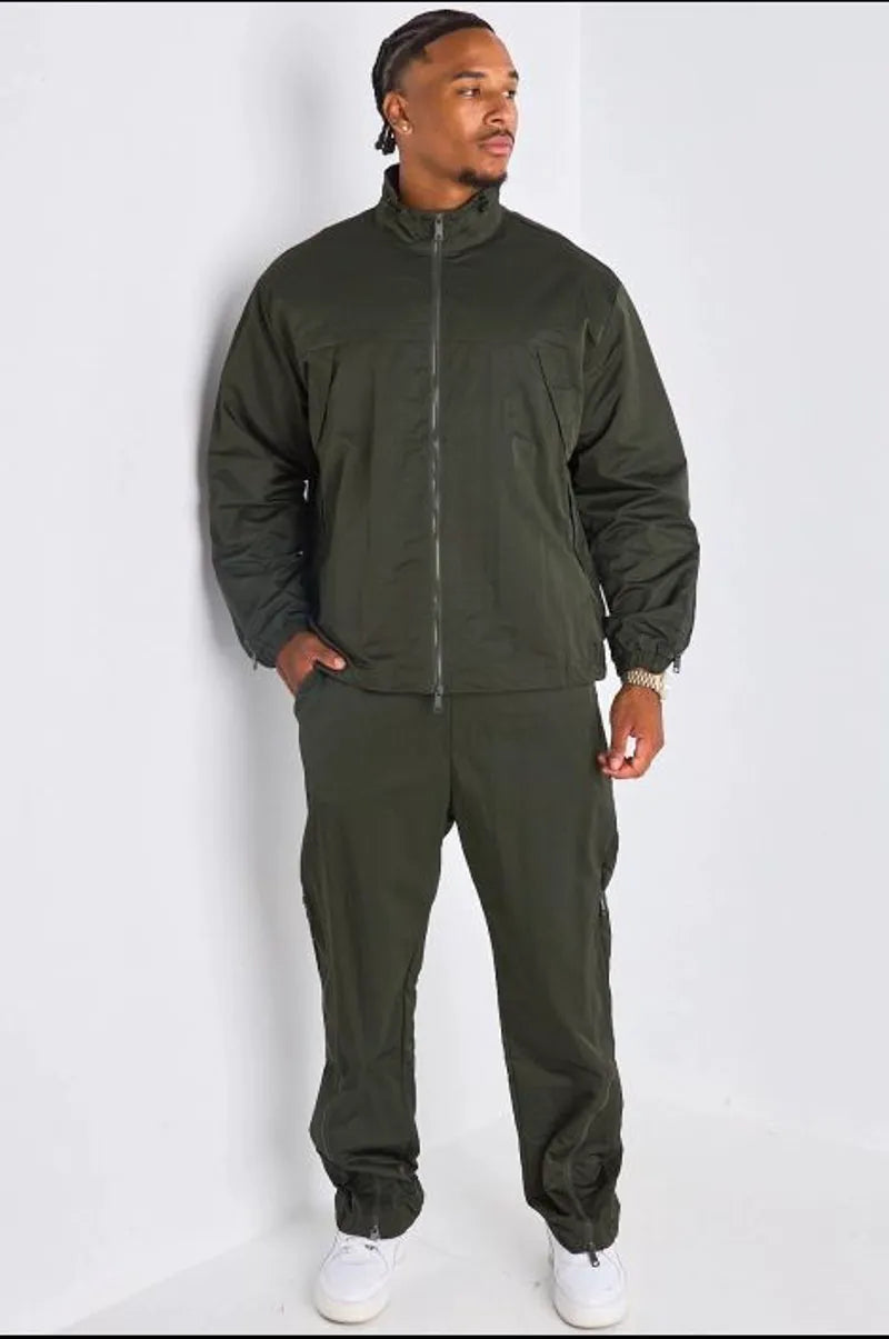Ensemble 2 pièces : veste + jogging kaki ( fatigue )