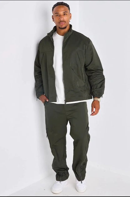 Ensemble 2 pièces : veste + jogging kaki ( fatigue )