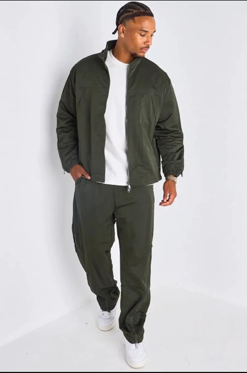 Ensemble 2 pièces : veste + jogging kaki ( fatigue )