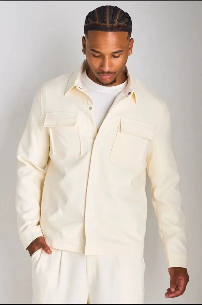 Ensemble 2 pièces : veste + pantalon beige