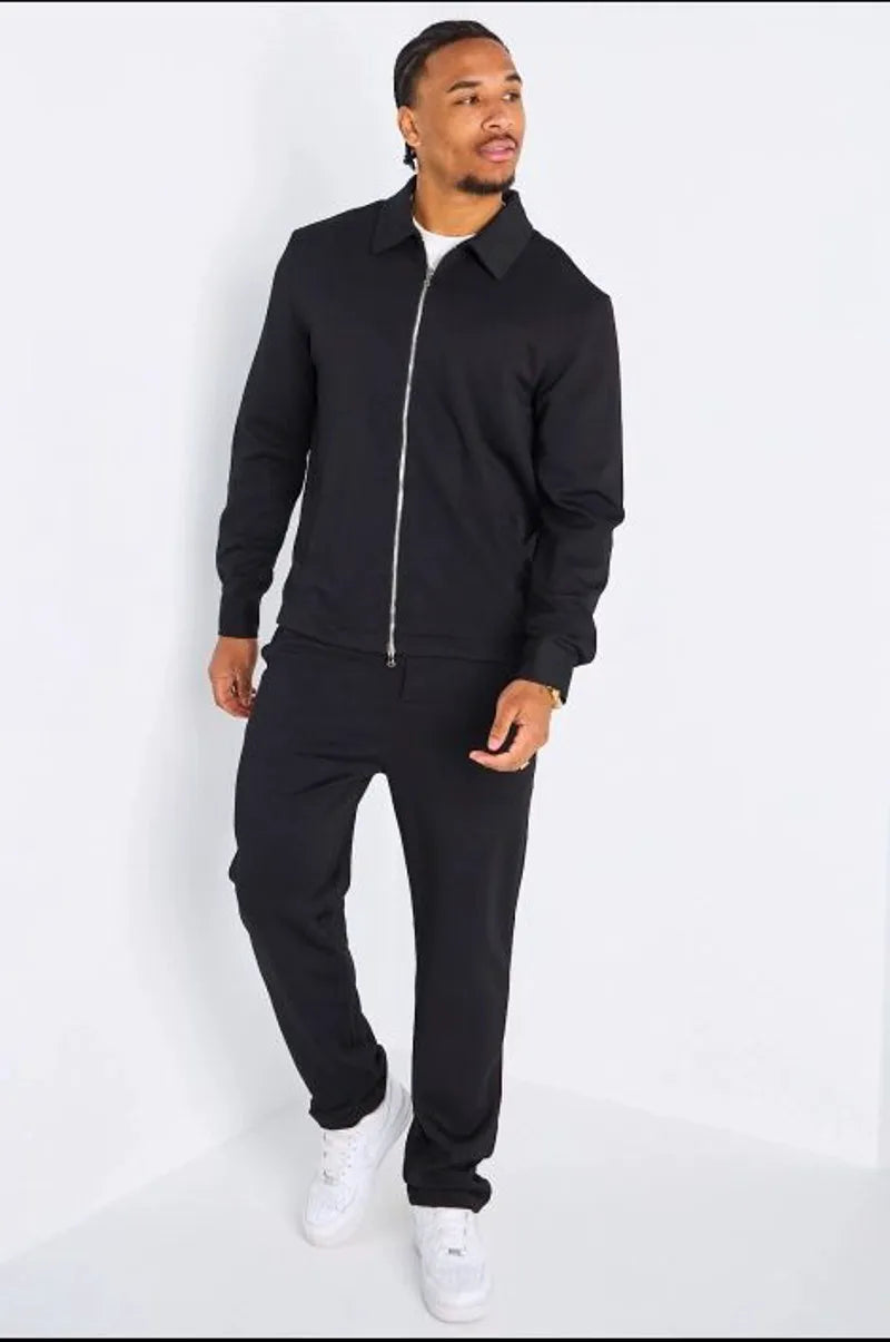 Ensemble 2 pièces : veste + pantalon doux noir