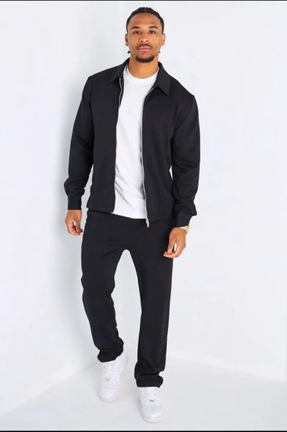 Ensemble 2 pièces : veste + pantalon doux noir