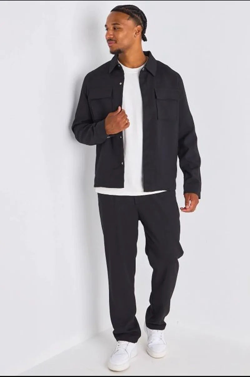 Ensemble 2 pièces : veste + pantalon noir