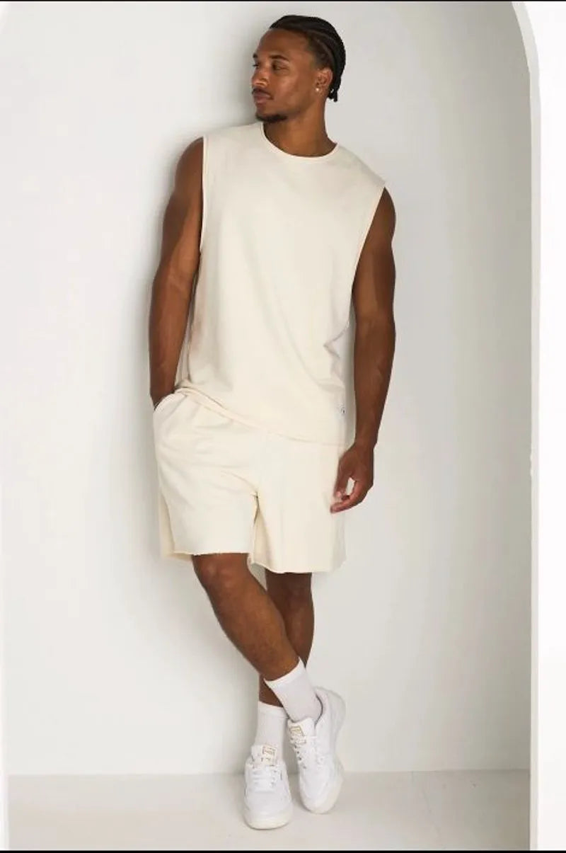Ensemble beige deux pièces marcel + short
