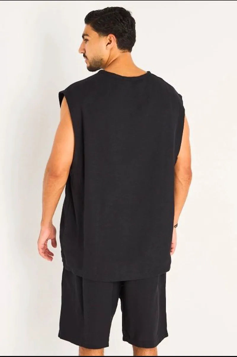 Ensemble deux pièces noir marcel + short