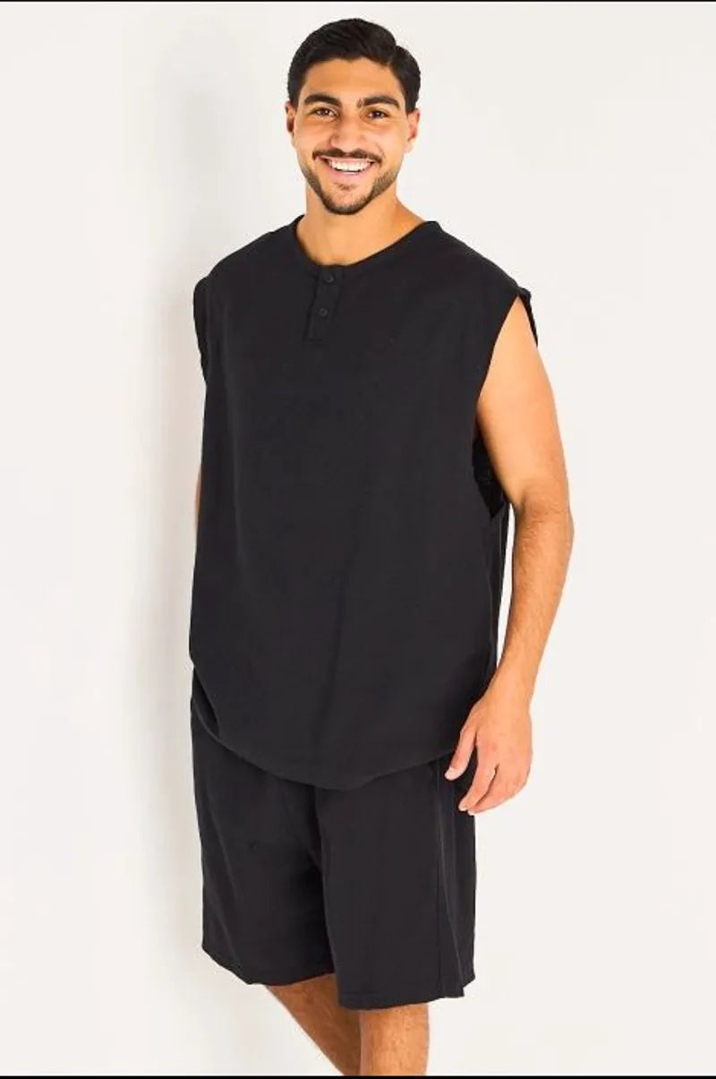 Ensemble deux pièces noir marcel + short