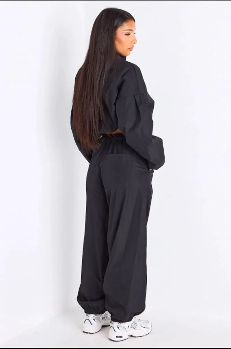 Ensemble deux pièces noir veste + pantalon