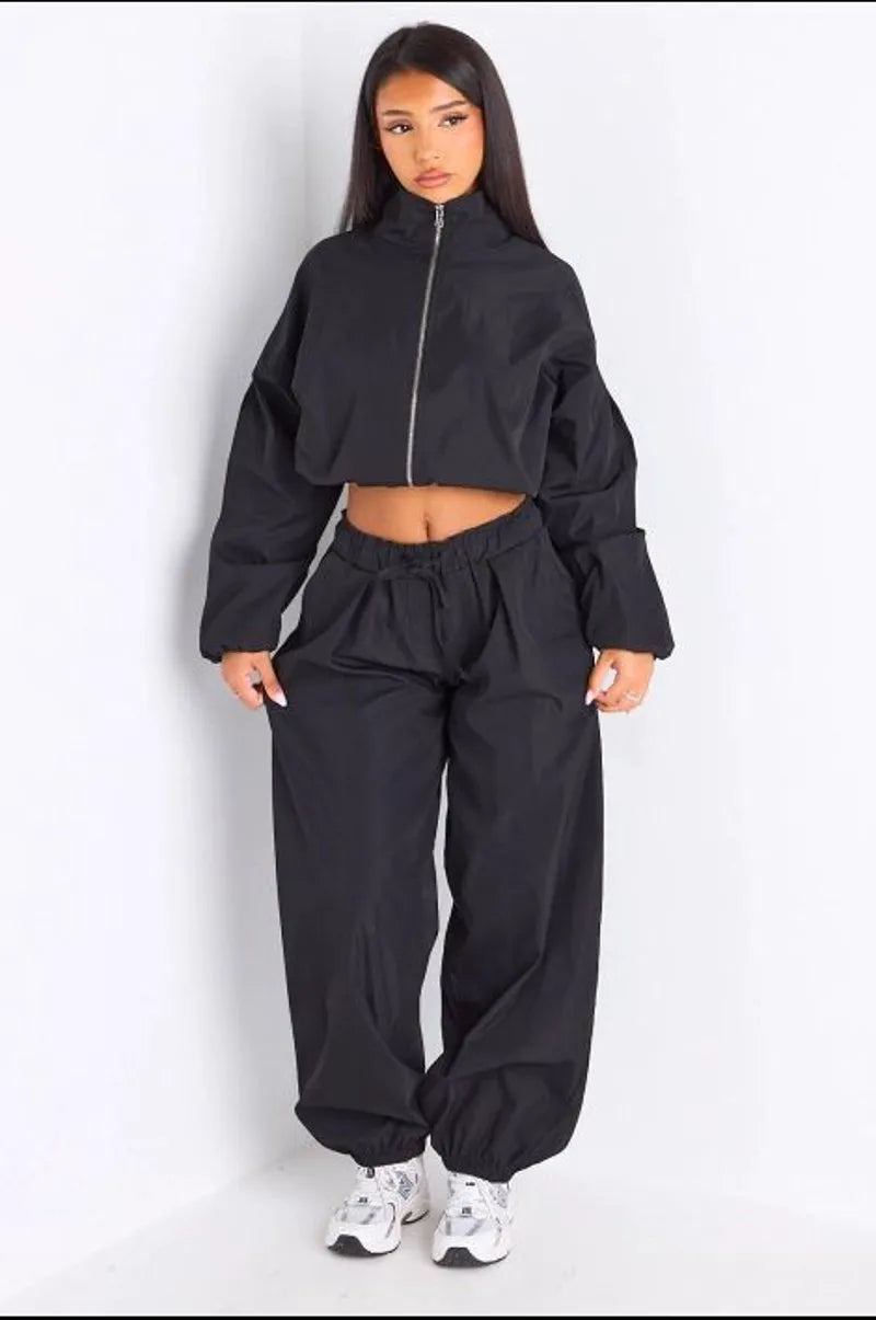 Ensemble deux pièces noir veste + pantalon