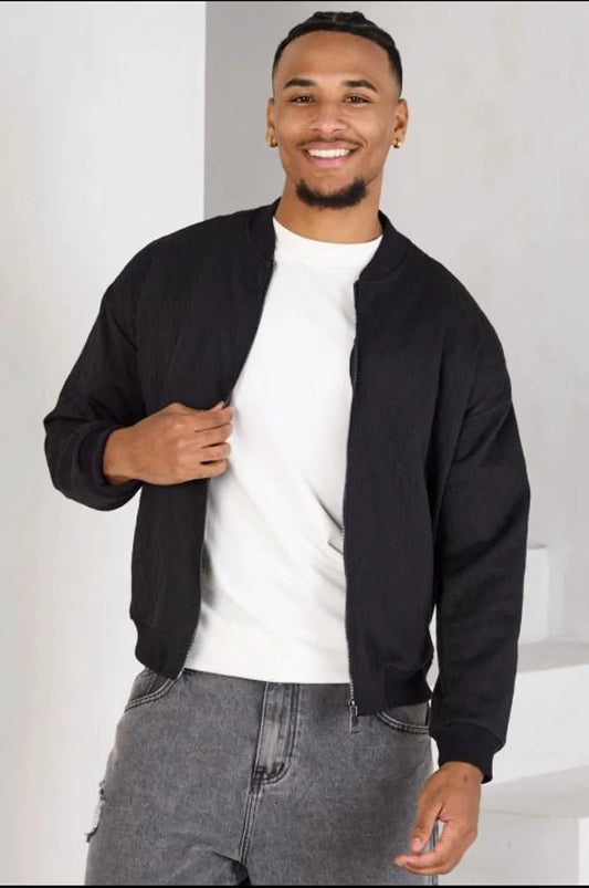 Black chevron zipped gilet