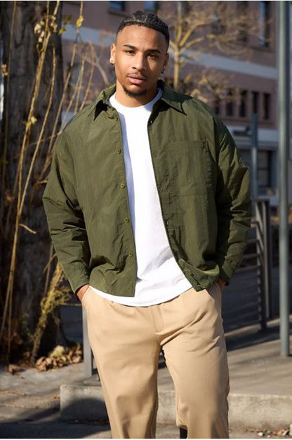 Lightweight khaki shirt