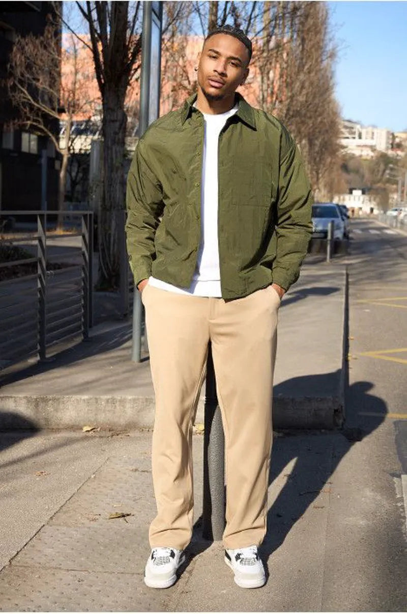 Lightweight khaki shirt