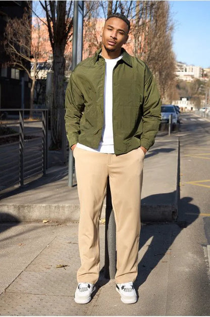 Lightweight khaki shirt
