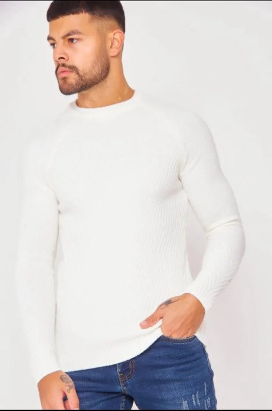 Off-white knit sweater