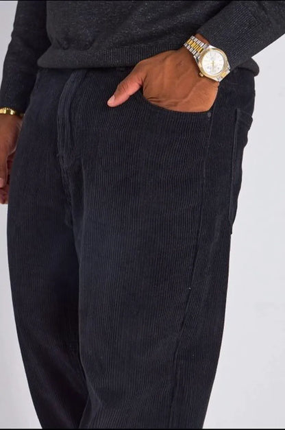 Pantalon en velours noir
