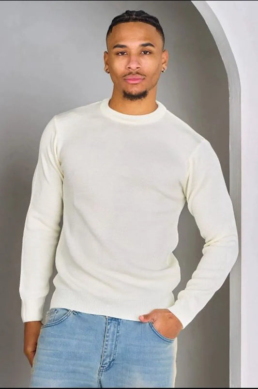 Ecru knit sweater