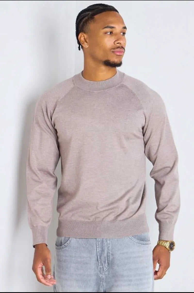 Light brown long-sleeve sweater