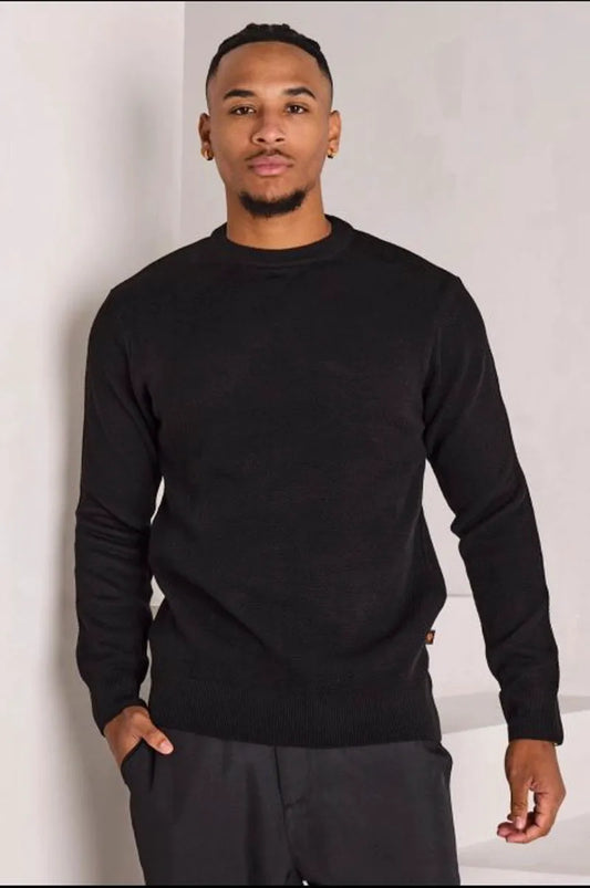 Black knitted sweater
