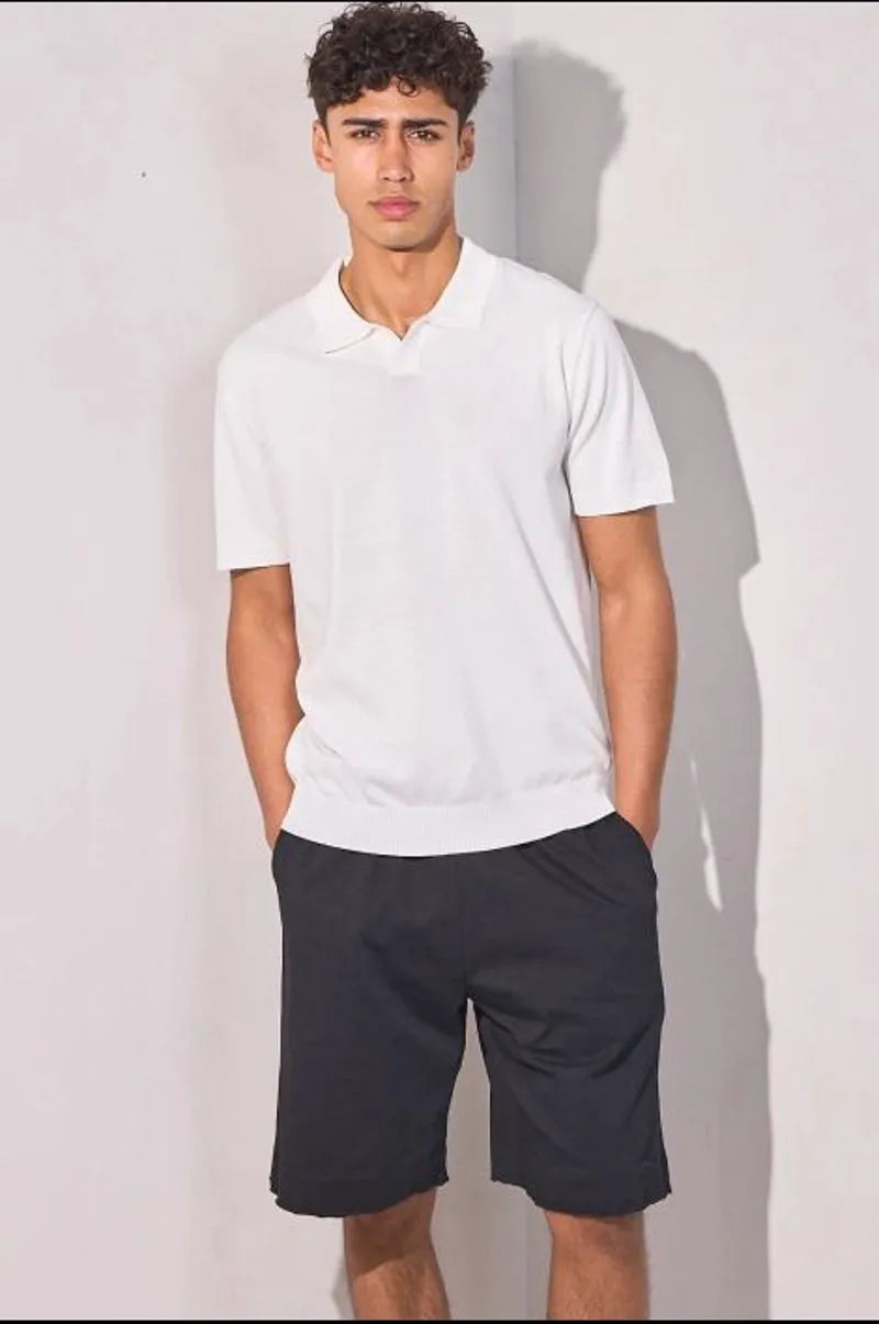 Black cotton shorts