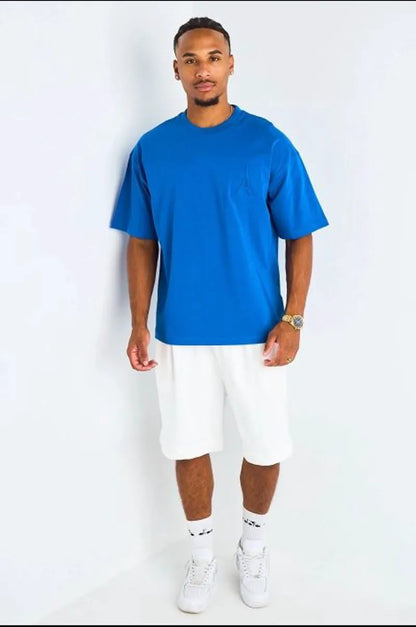 T-shirt à motif " Tour Eiffel " bleu roi