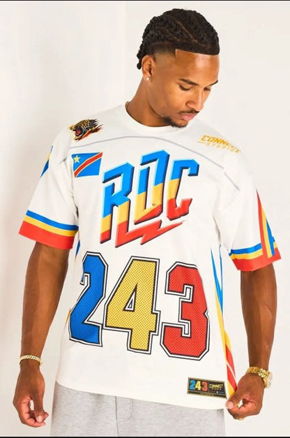 Tee-shirt blanc à inscription '' RDC 243 "