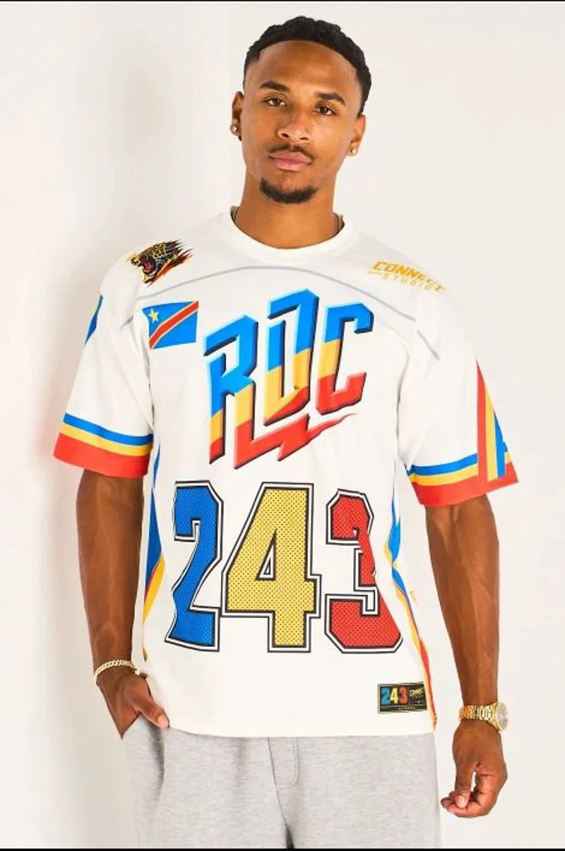 Tee-shirt blanc à inscription '' RDC 243 "
