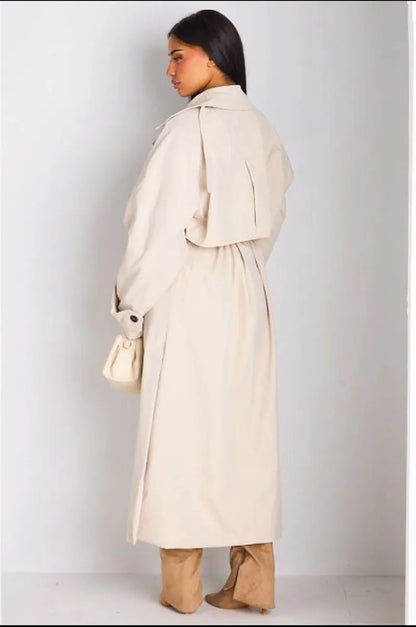 Trench long beige