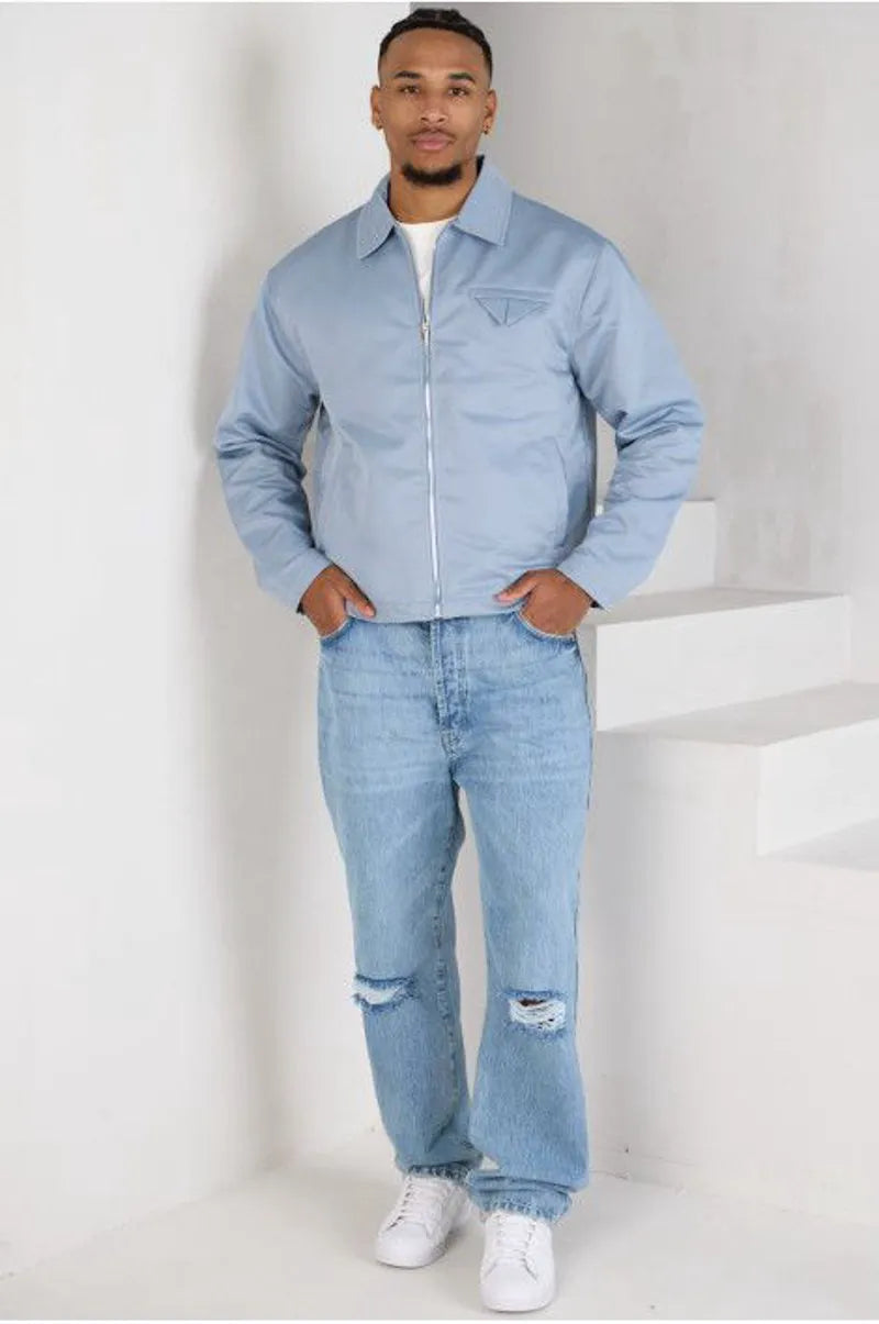 Blue zipped jacket